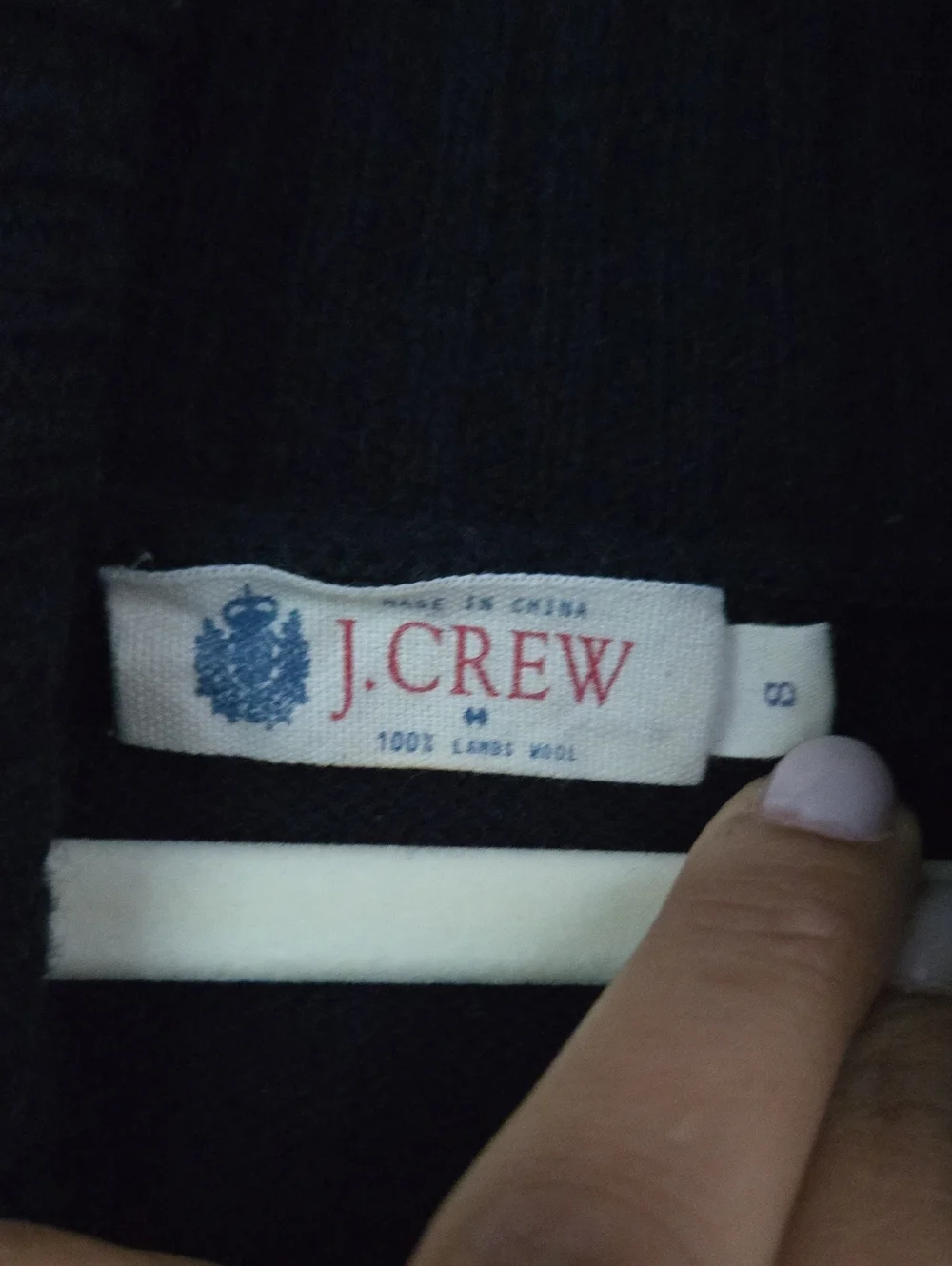 J. Crew Men’s Lambswool Shawl Collar Knit Sweater Navy Size Small NWOT
